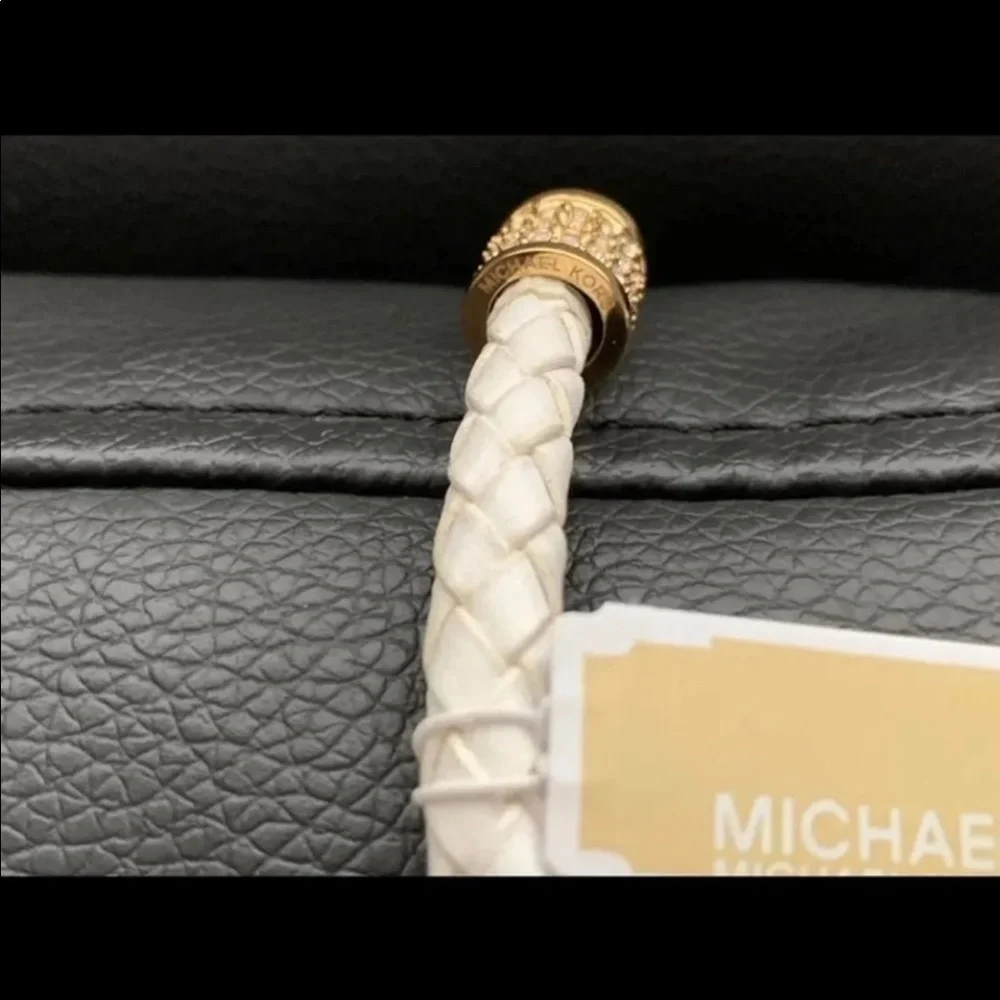 MICHAEL KORS Gold/White leather bracelet - Picture 4 of 6